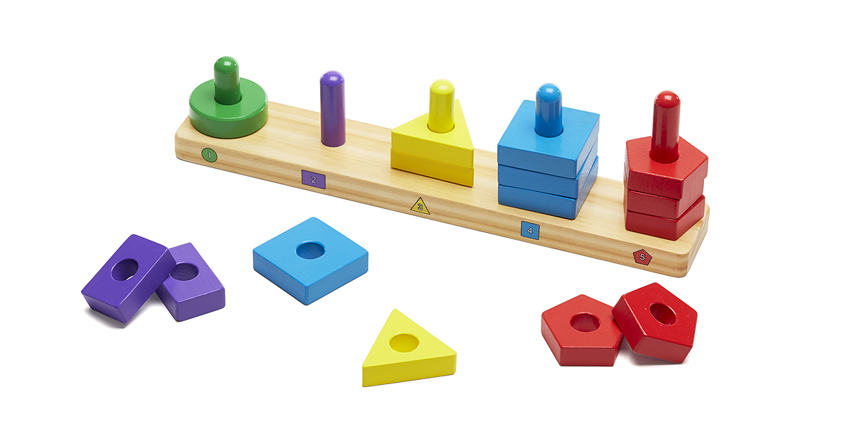 Пирамидки на доске из серии "Классические игрушки"  